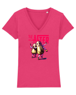 cartofi la after Tricou mânecă scurtă guler V Damă Evoker