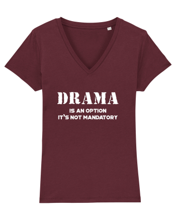 DRAMA is an option Burgundy