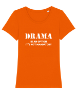 DRAMA is an option Tricou mânecă scurtă guler larg fitted Damă Expresser