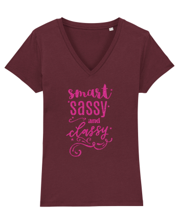 Smart Sassy and Classy Burgundy