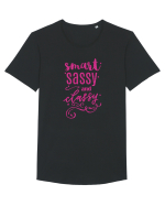 Smart Sassy and Classy Tricou mânecă scurtă guler larg Bărbat Skater