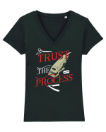 Trust the process Tricou mânecă scurtă guler V Damă Evoker