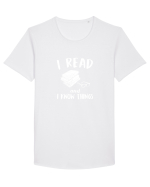 I READ Tricou mânecă scurtă guler larg Bărbat Skater