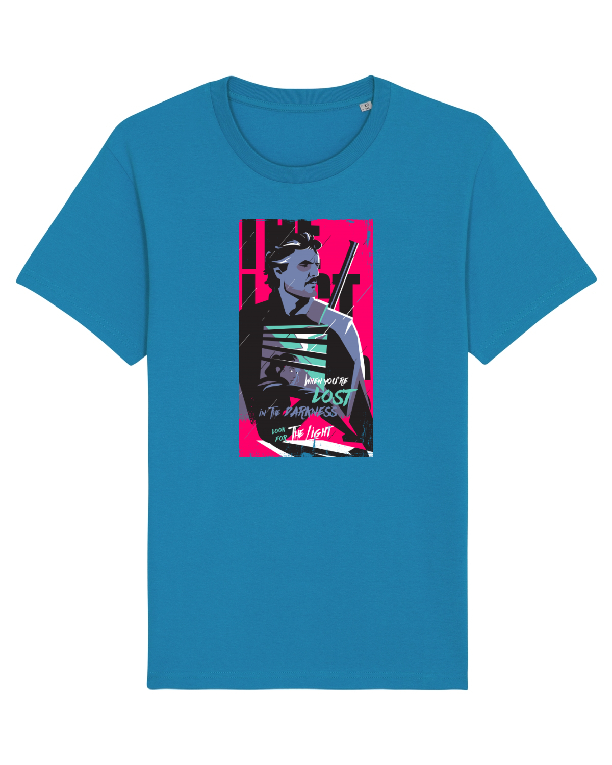 Tricou mânecă scurtă Unisex Rocker Azur
