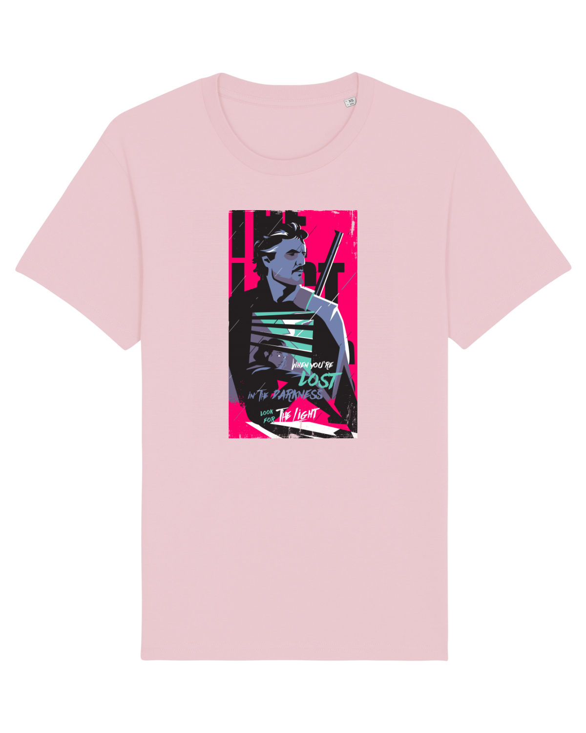 Tricou mânecă scurtă Unisex Rocker Cotton Pink