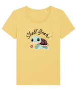 Shell Yeah! Turtle Tricou mânecă scurtă guler larg fitted Damă Expresser