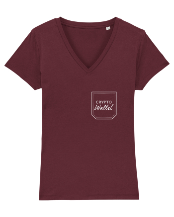 Crypto wallet Burgundy