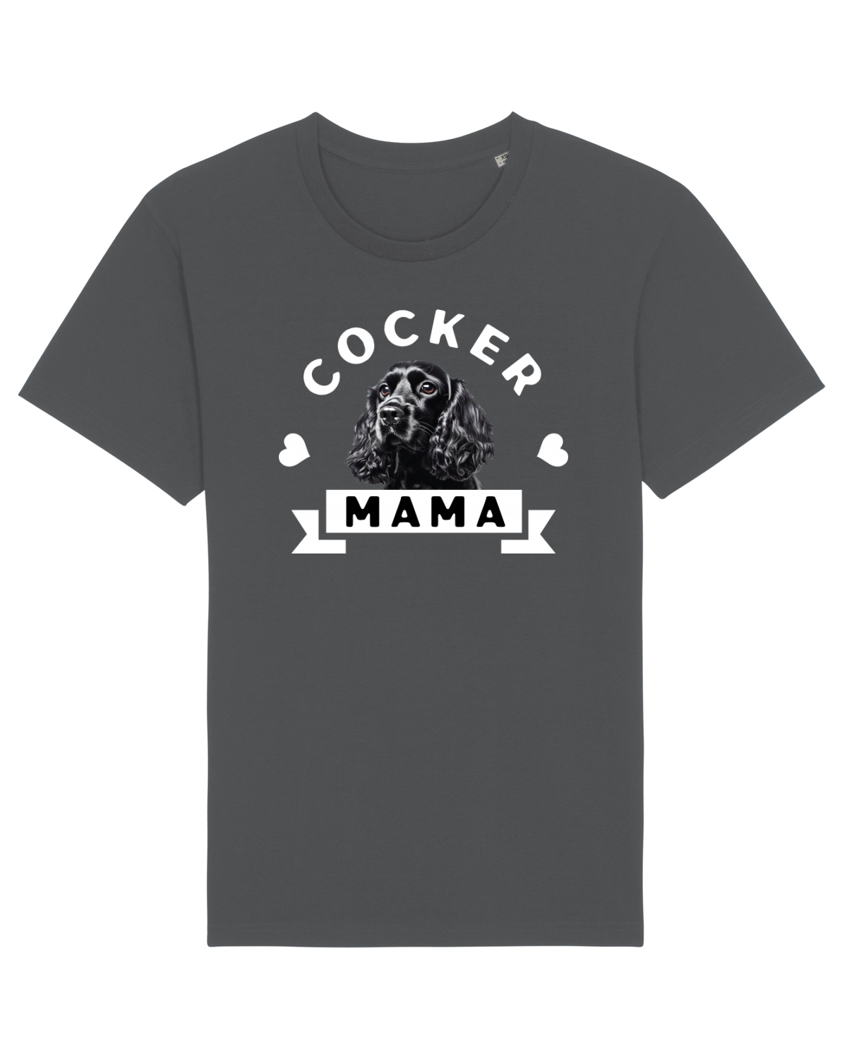 Tricou mânecă scurtă Unisex Rocker Anthracite