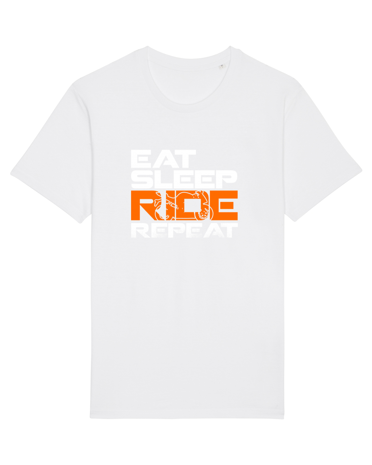 Tricou mânecă scurtă Unisex Rocker White
