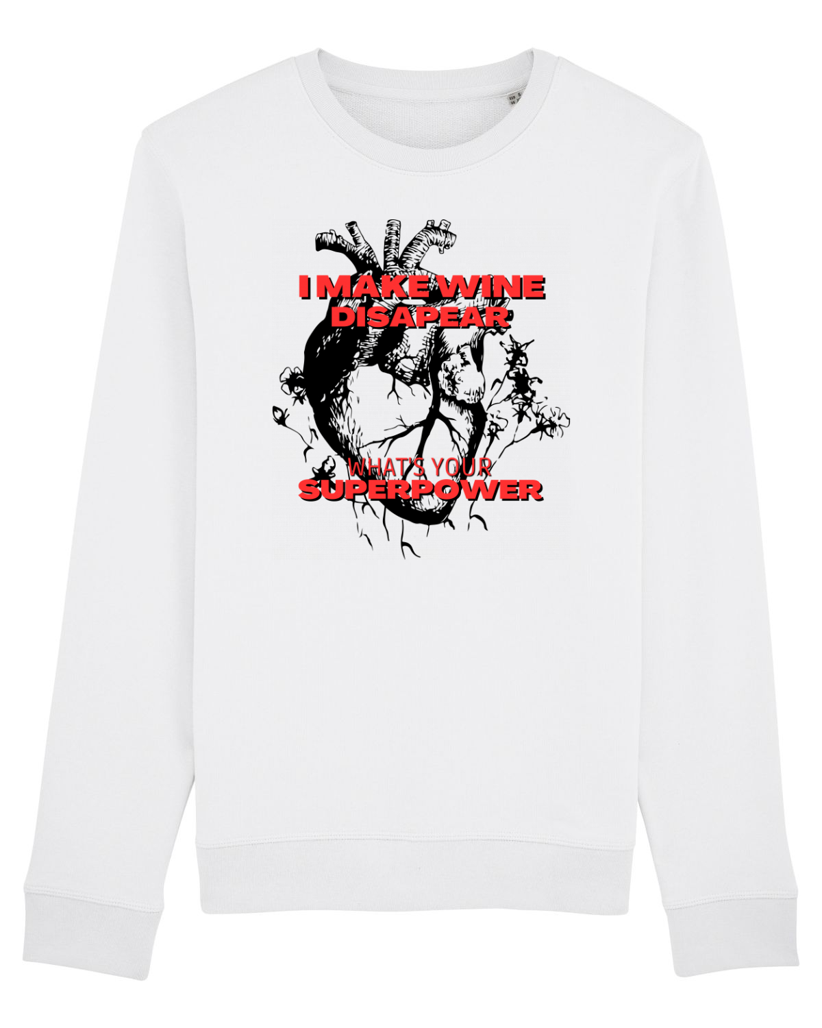 Bluză mânecă lungă Unisex Rise White