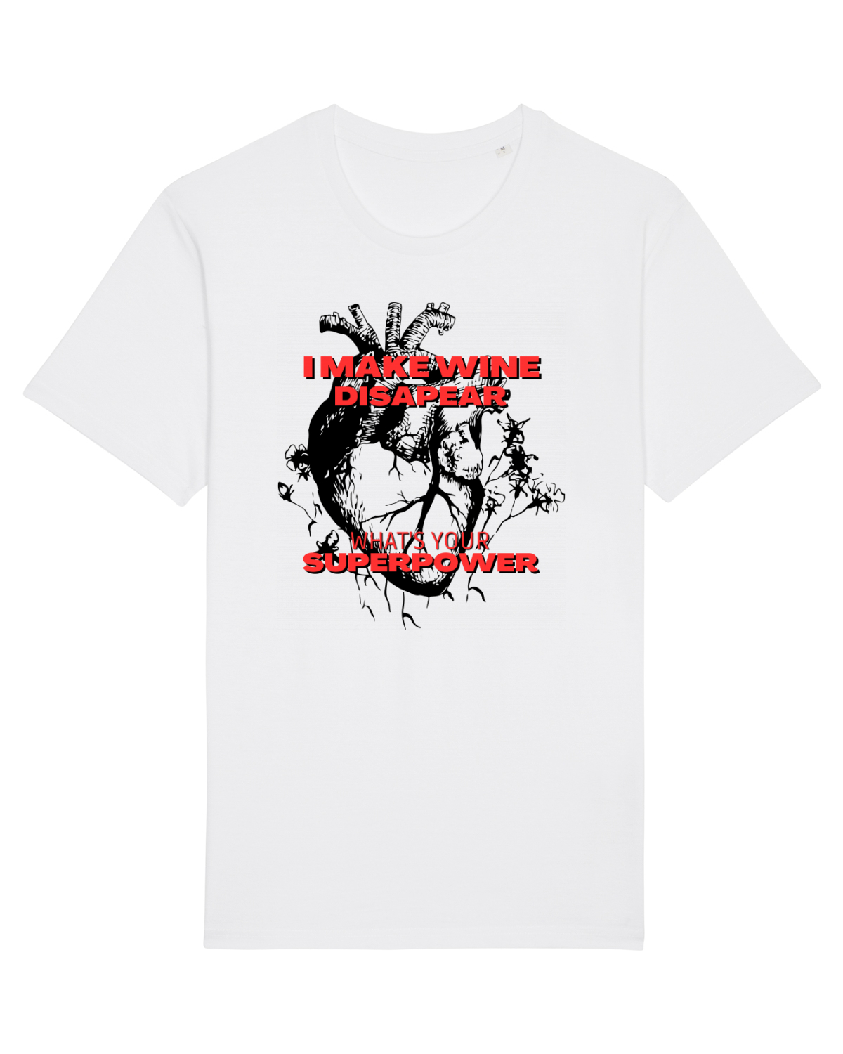 Tricou mânecă scurtă Unisex Rocker White