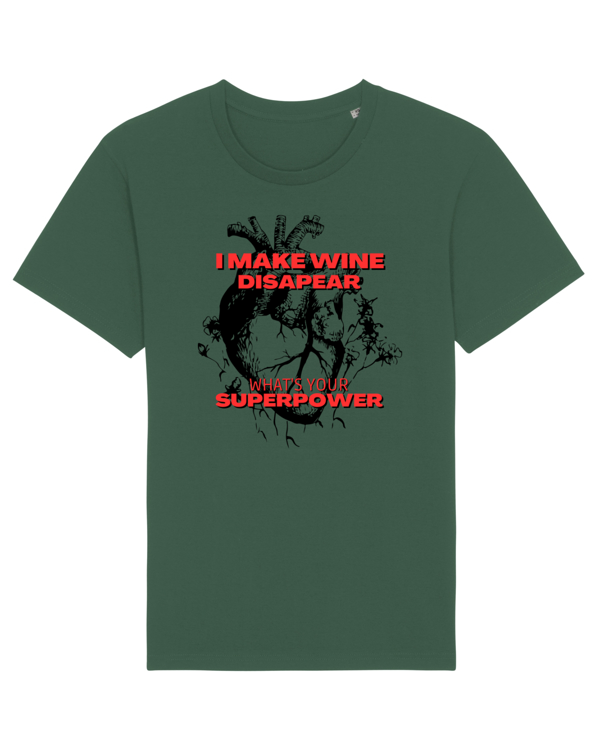Tricou mânecă scurtă Unisex Rocker Bottle Green
