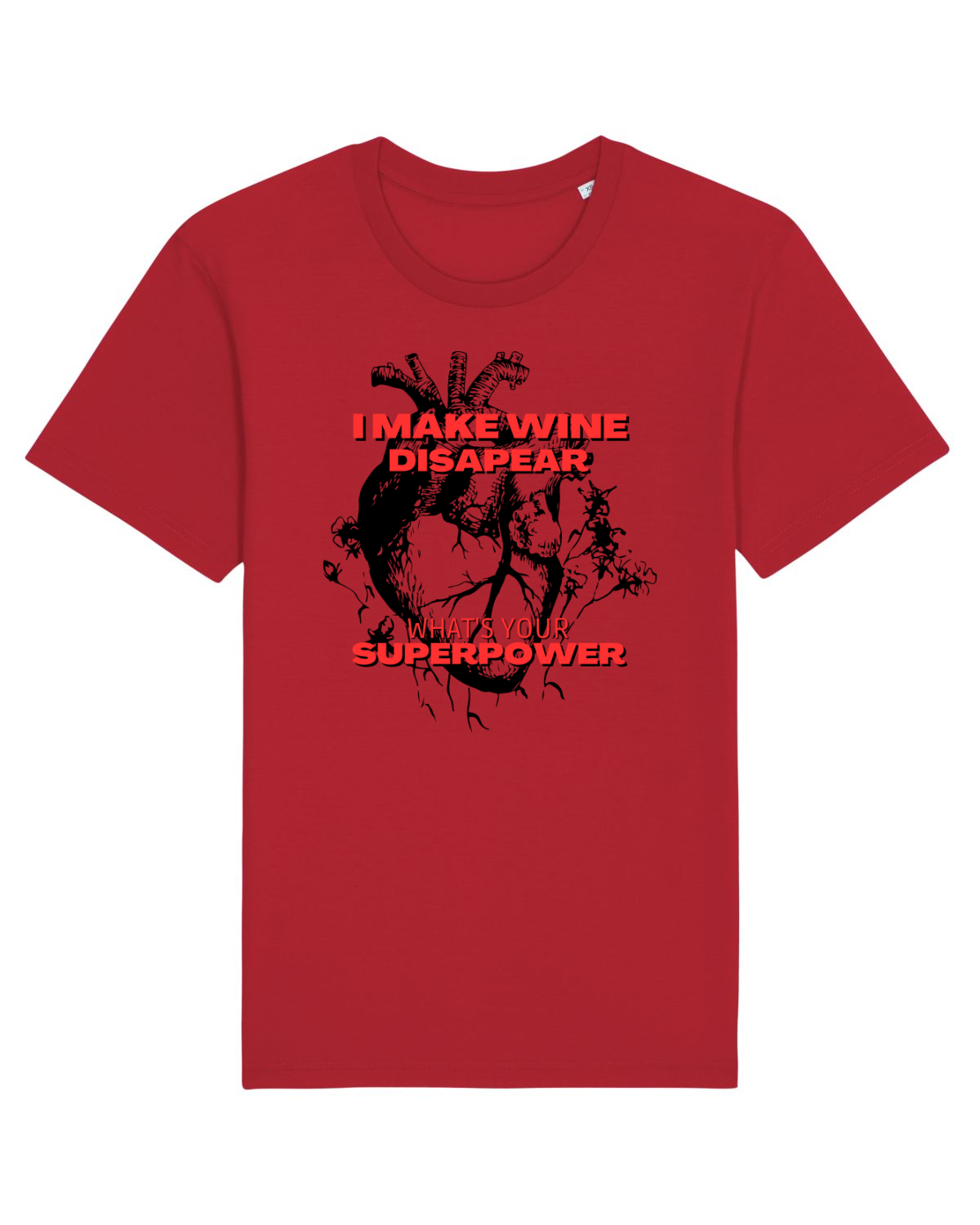 Tricou mânecă scurtă Unisex Rocker Red