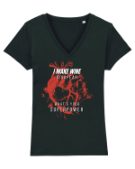I Make Wine Disapear What s Your Superpower Tricou mânecă scurtă guler V Damă Evoker