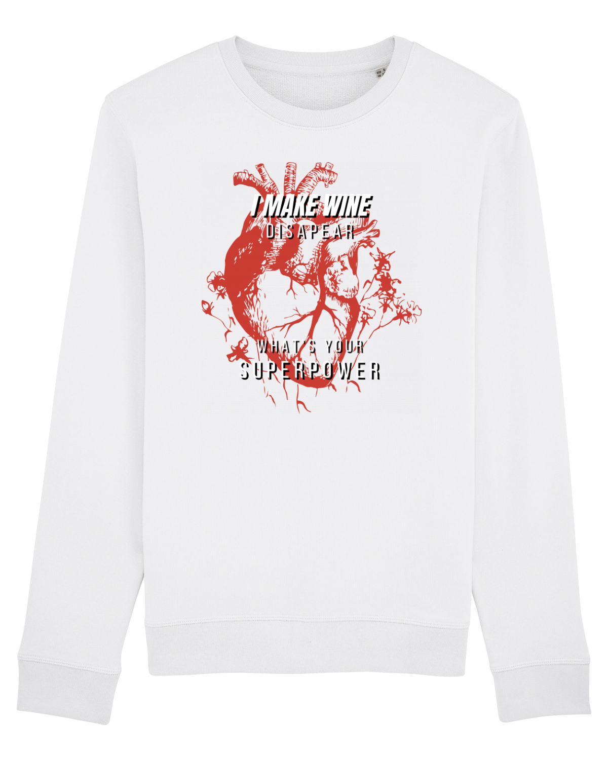 Bluză mânecă lungă Unisex Rise White