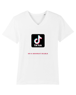 TT Mi-a Mancat Zilele Tricou mânecă scurtă guler V Bărbat Presenter