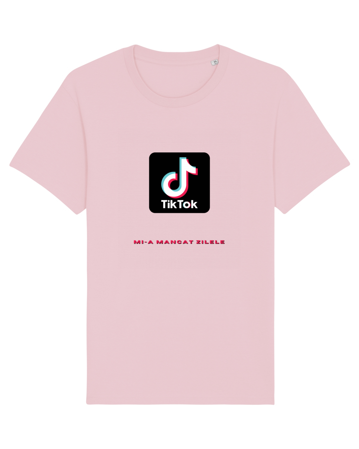 Tricou mânecă scurtă Unisex Rocker Cotton Pink