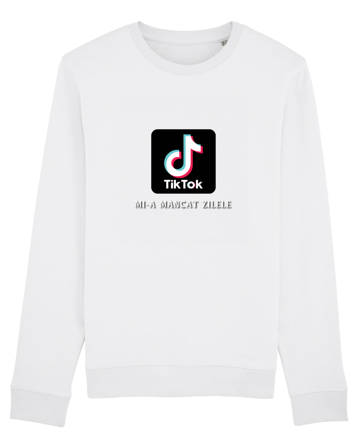 Bluză mânecă lungă Unisex Rise White