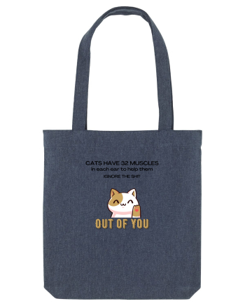 Cats Have 32 Muscles Midnight Blue