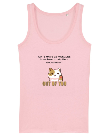 Cats Have 32 Muscles Cotton Pink