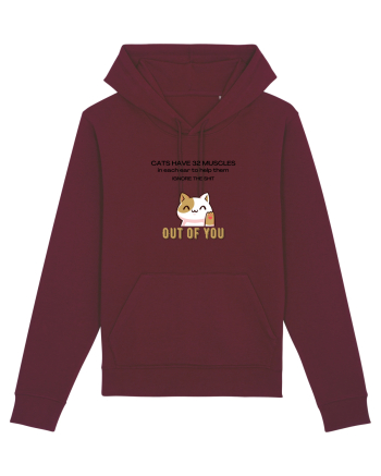 Cats Have 32 Muscles Burgundy