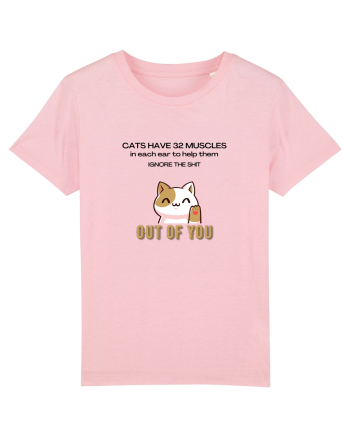 Cats Have 32 Muscles Cotton Pink