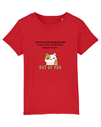 Cats Have 32 Muscles Red