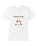Cats Have 32 Muscles Tricou mânecă scurtă guler V Bărbat Presenter