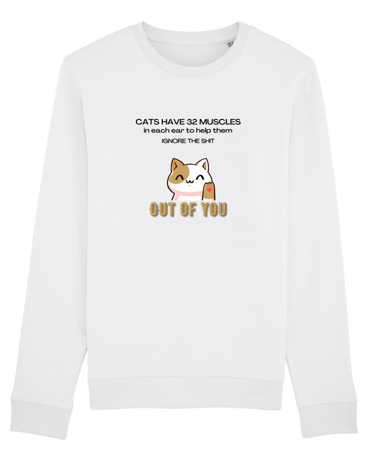 Bluză mânecă lungă Unisex Rise White