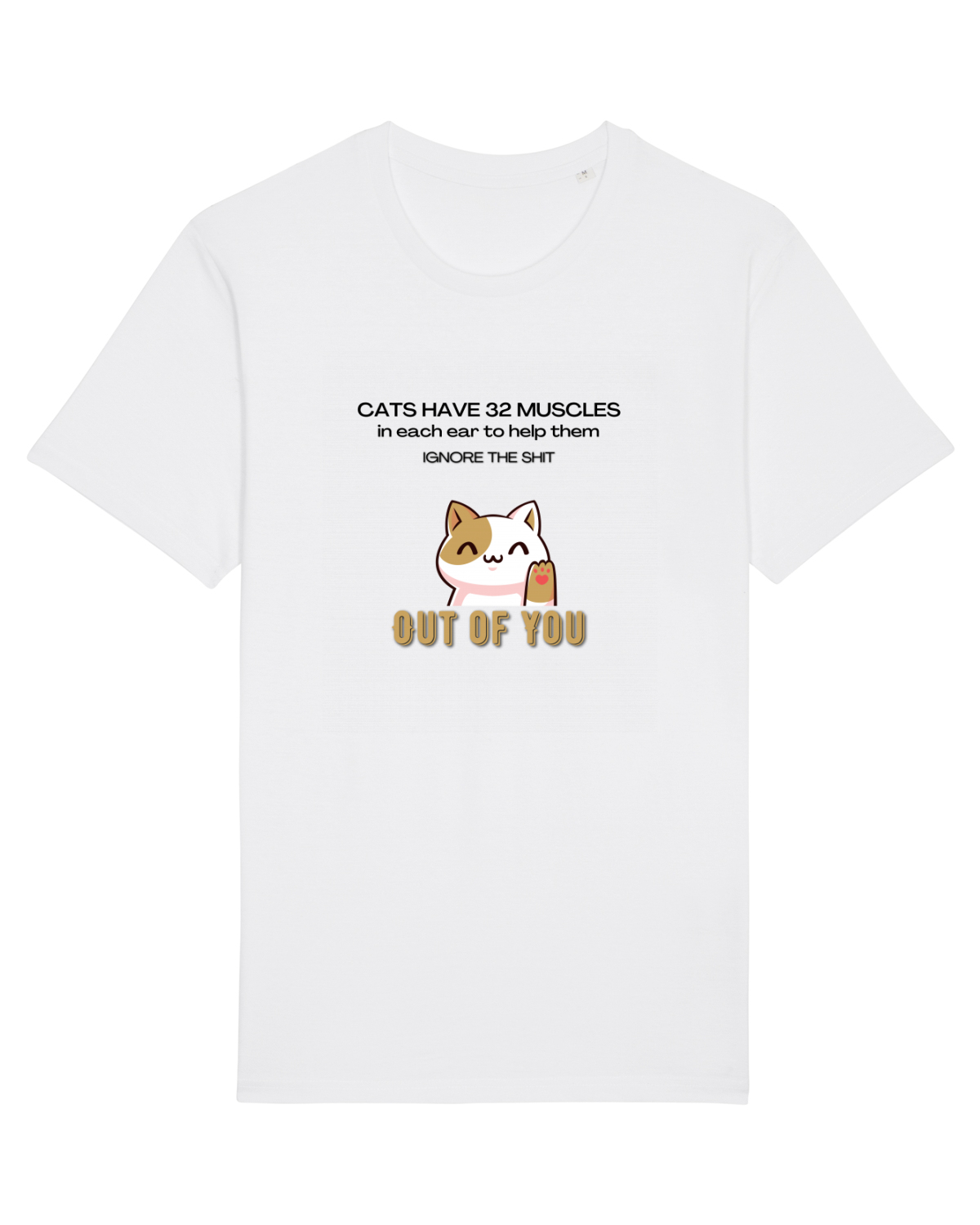 Tricou mânecă scurtă Unisex Rocker White