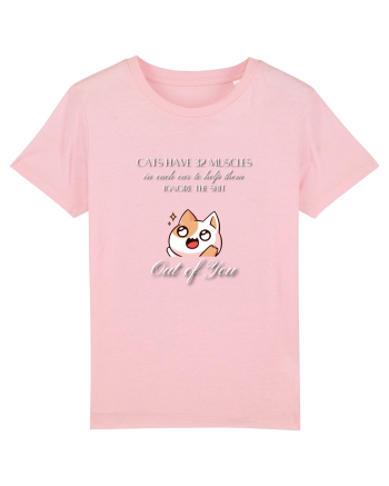 Cats Have 32 Muscles Cotton Pink