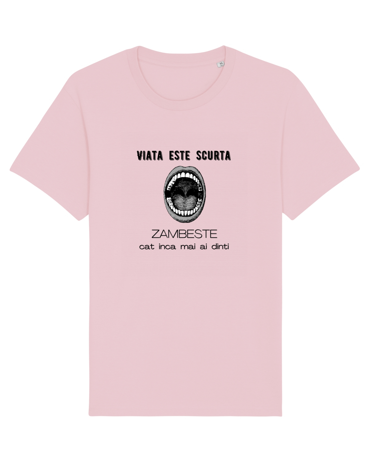 Tricou mânecă scurtă Unisex Rocker Cotton Pink