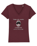 Viata Este Scurta Tricou mânecă scurtă guler V Damă Evoker
