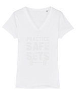Safe Sets Tricou mânecă scurtă guler V Damă Evoker