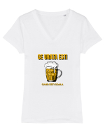 CE URATA ESTI Tricou mânecă scurtă guler V Damă Evoker