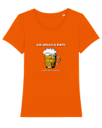 CE URATA ESTI Tricou mânecă scurtă guler larg fitted Damă Expresser