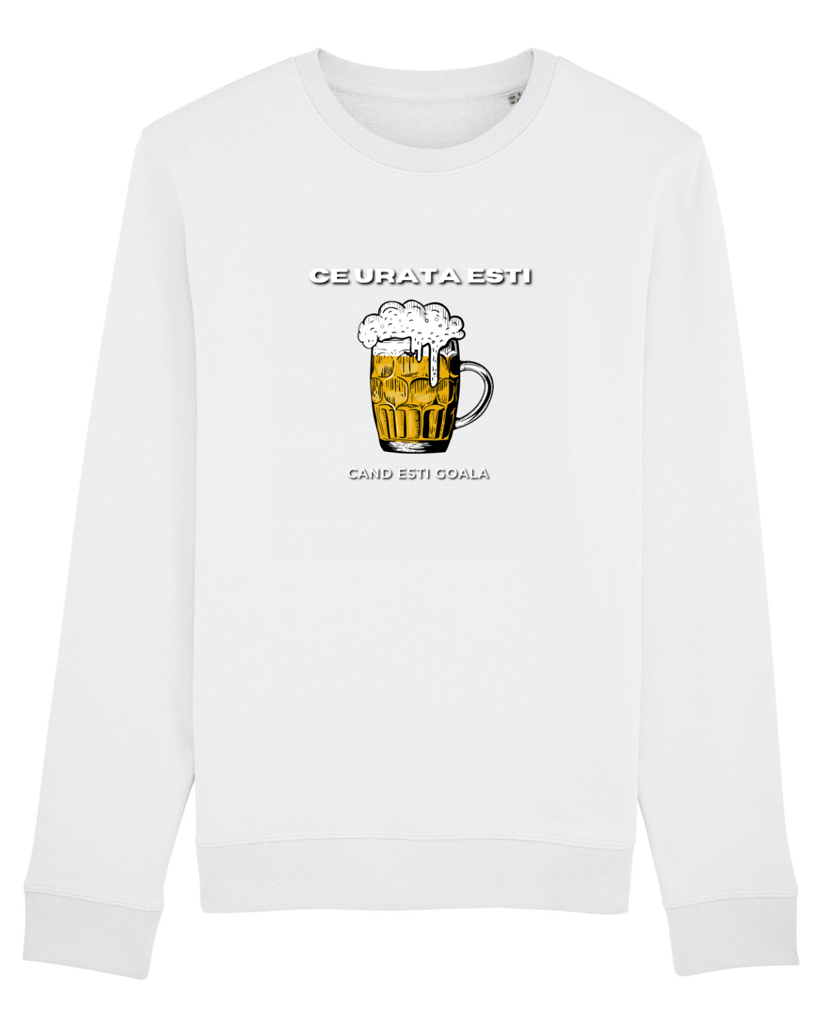 Bluză mânecă lungă Unisex Rise White