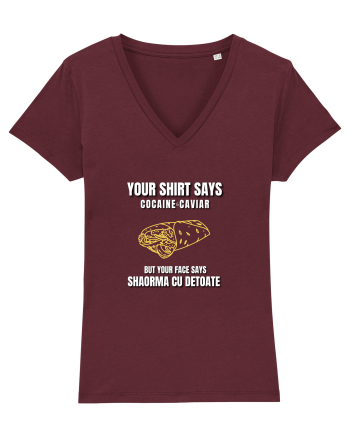 SHAORMA CU DETOATE Burgundy