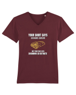 SHAORMA CU DETOATE Tricou mânecă scurtă guler V Bărbat Presenter