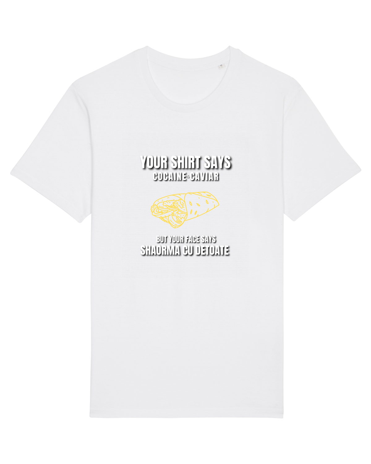 Tricou mânecă scurtă Unisex Rocker White