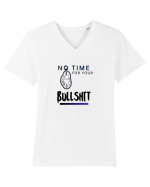 BULLSHIT Tricou mânecă scurtă guler V Bărbat Presenter