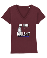 BULLSHIT Tricou mânecă scurtă guler V Damă Evoker