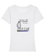 BULLSHIT Tricou mânecă scurtă guler larg fitted Damă Expresser