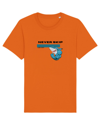 NEVER SKIP Bright Orange