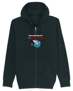NEVER SKIP Hanorac cu fermoar Unisex Connector