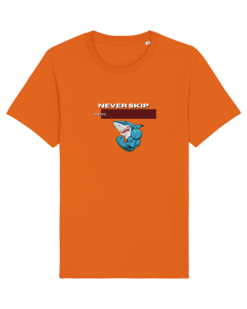 NEVER SKIP Bright Orange