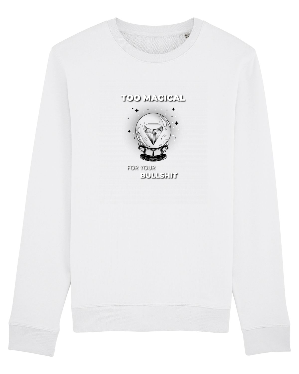 Bluză mânecă lungă Unisex Rise White