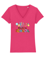 Back to school Tricou mânecă scurtă guler V Damă Evoker