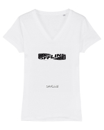 OFFLINE Tricou mânecă scurtă guler V Damă Evoker
