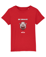 BE BRAVE AND WILD Tricou mânecă scurtă  Copii Mini Creator